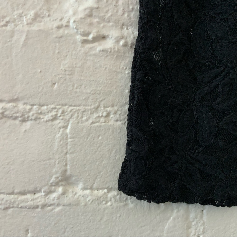 A New Day Black Lace Short Sleeve Top Shirt Top Goth Fairy Indie Sexy Size M - Picture 12 of 15